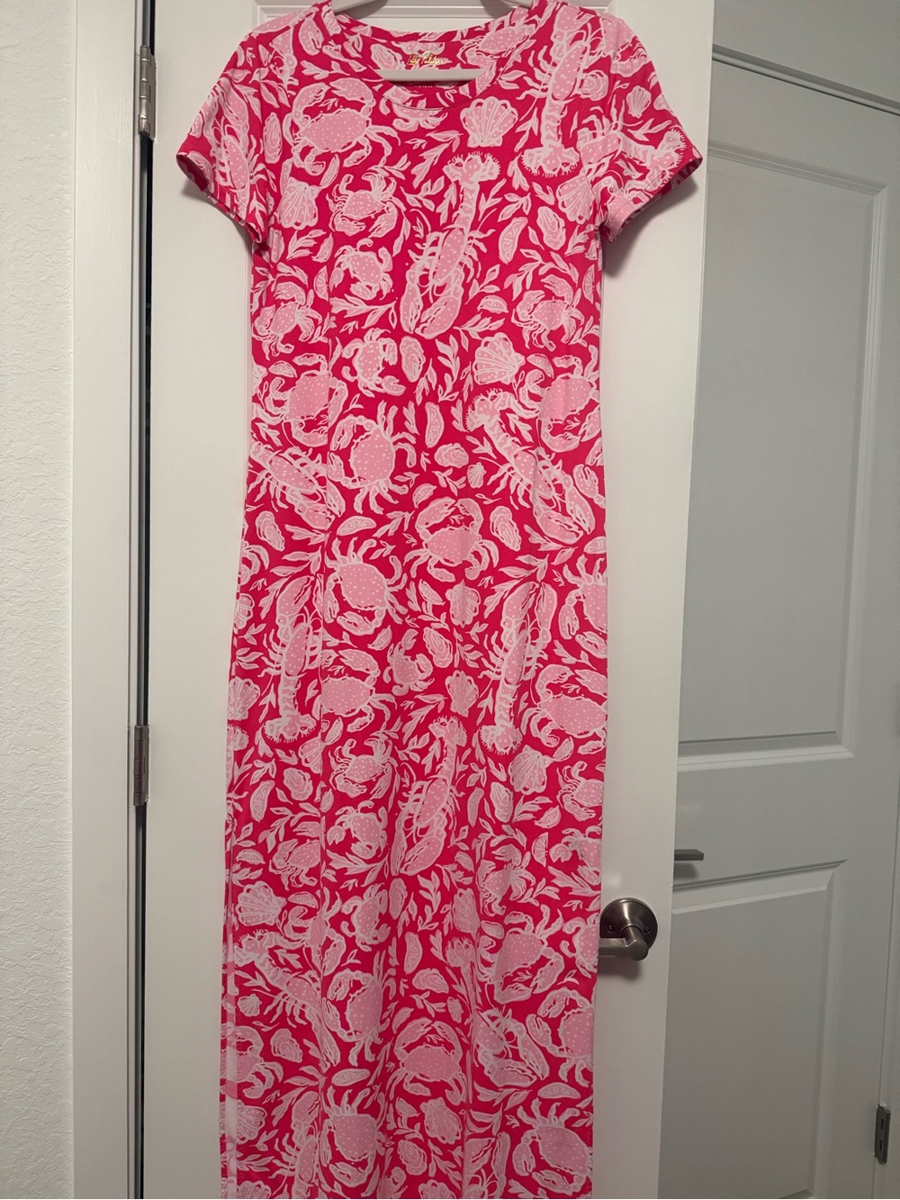 Lilly Pulitzer UPF 50+ Kaden ChillyLilly Maxi Dress Crab Collab